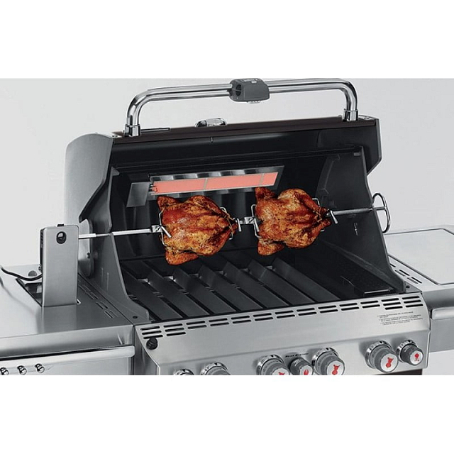 гриль газовый weber summit e-470 gbs, черный