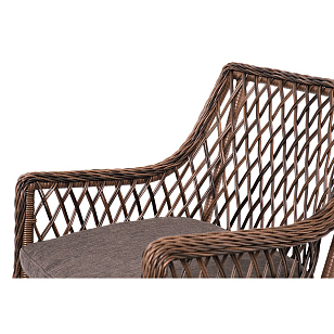 Лаунж-зона 4SIS Асти на 4 персоны, цвет коричневый, садовая мебель