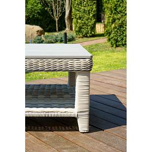 Стол кофейный Lite Venezia 180 серый, садовая мебель