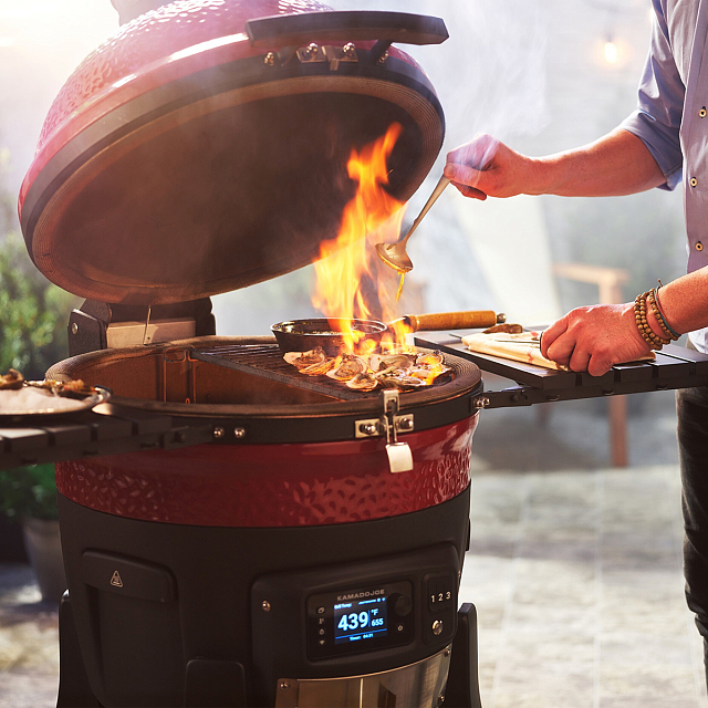 Керамический гриль Kamado Joe Konnected II Red