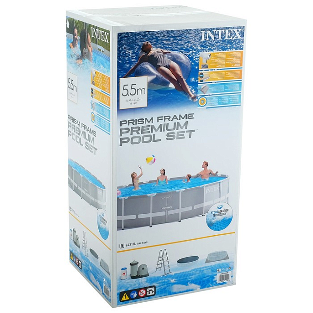 Бассейн каркасный Intex Prism Frame Ø549 х 122 для серфинга