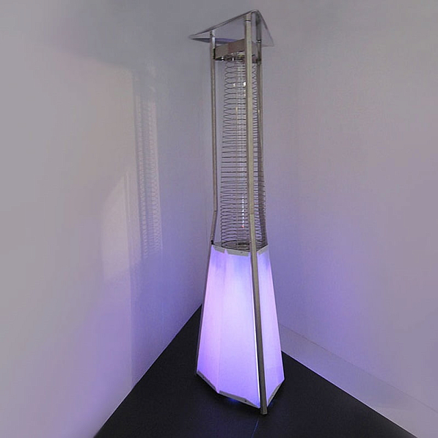 Уличный газовый обогреватель Siabs Kaliente RGB с дистанционным управлением 