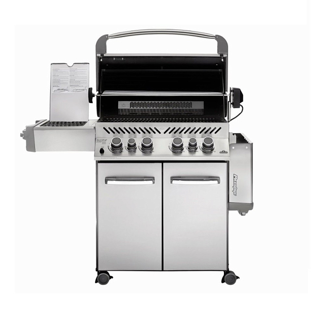 гриль газовый napoleon prestige 500 (стальной, с ик горелкой 3/3)