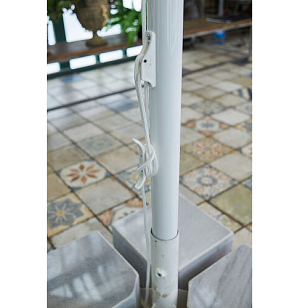 Зонт Lite Mistral 300 квадратный с воланом Цвет: темно-зеленый, садовая мебель