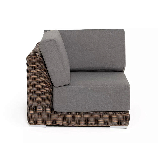 Модуль диванный угловой 4SIS Капри, цвет коричневый 