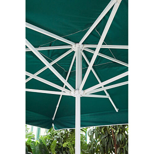 Зонт Lite Mistral 300 квадратный с воланом Цвет: темно-зеленый, садовая мебель