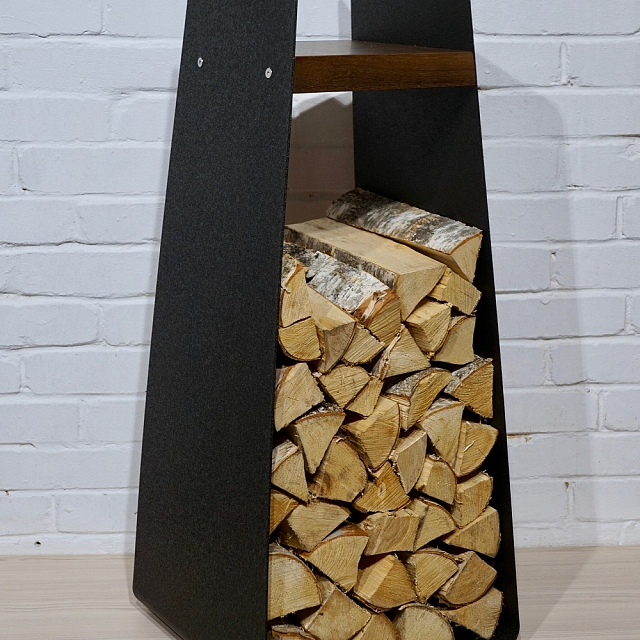 Дровник Grey stone Woodbox slim L