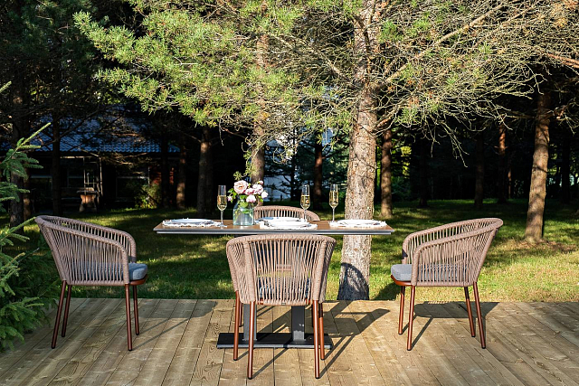 Обеденная группа 4SIS Каффе Дабл, цвет "дуб" 