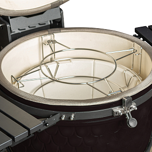 керамический угольный гриль dinoegg classic black для дачи