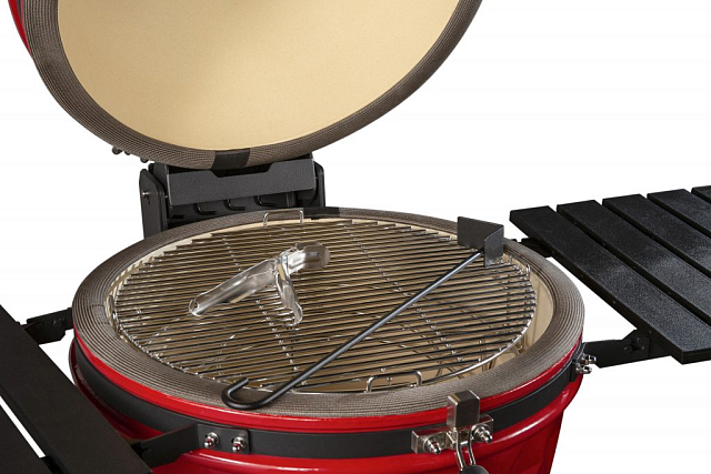 гриль керамический diamond egg xl цвет: красный