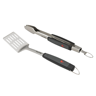 Набор инструментов Char-Broil Deluxe 2 шт. (лопатка + щипцы) для приготовления пищи Набор инструментов Char-Broil Deluxe 2 шт. (лопатка + щипцы) для сада