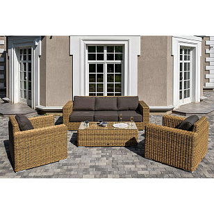 Лаунж-зона 4SIS Боно, цвет соломенный, садовая мебель
