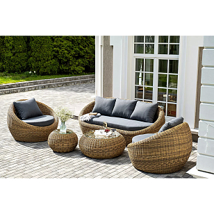 Лаун-зона 4SIS Барселона, цвет соломенный, садовая мебель