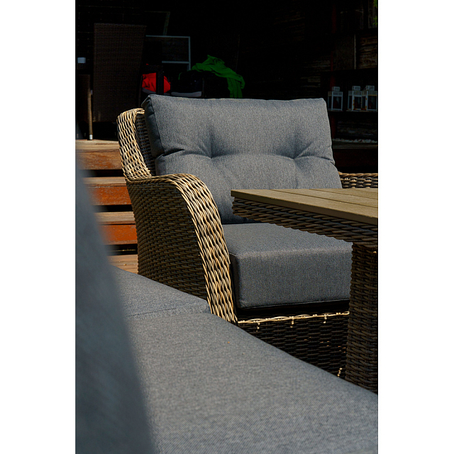 Лаунж зона Lite Venezia (2 дивана, 2 стола, 2 кресла) Цвет: коричнеый 