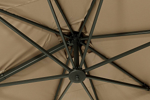 Зонт садовый 4SIS Римини 3 х 3 м, боковая опора, тент бежевый, садовая мебель