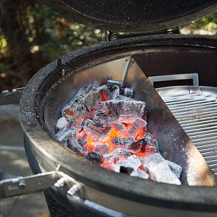 Корзина для копчения Slow ‘N Sear Deluxe для грилей 57 см для приготовления пищи Корзина для копчения Slow ‘N Sear Deluxe для грилей 57 см для сада