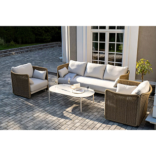 Лаунж-зона 4SIS Аликанте, цвет соломенный, садовая мебель