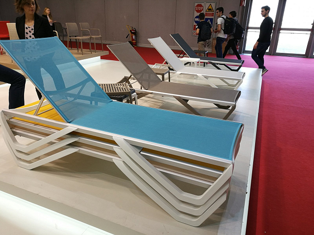 Шезлонг-лежак Papataya Wave Цвет: тортора 