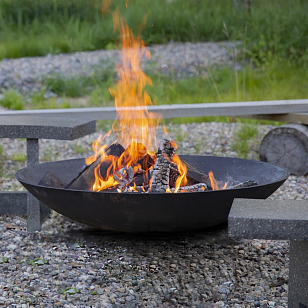 Чугунная чаша для огня без основания Concretika Iron A 100 для сада и загородного дома Чугунная чаша для огня без основания Concretika Iron A 100, уличное оборудование