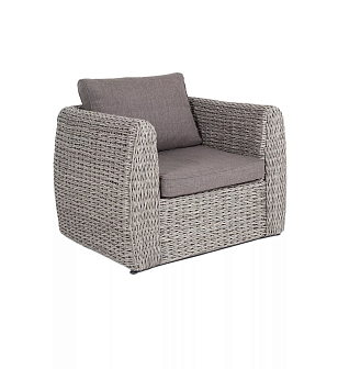 Кресло 4SIS Кальяри (гиацинт), цвет серый, садовая мебель