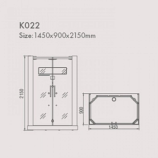 Инфракрасная душевая кабина KOY K022 для дачи Инфракрасная душевая кабина KOY K022, товары для загородного дома