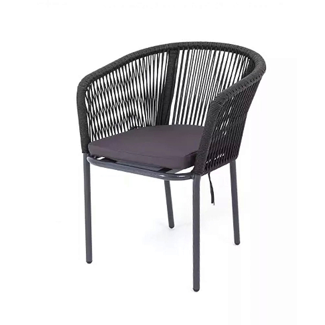 Стул 4SIS Марсель из роупа Цвет: темно-серый 