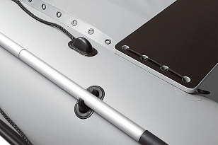 Лодка ПВХ Фрегат 390 FM Light Jet/L/S серая для хобби и пикника