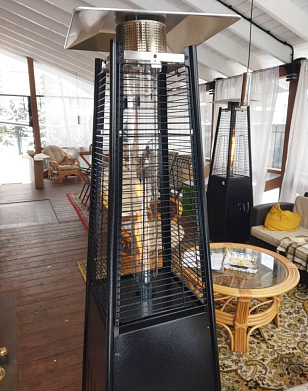 Уличный газовый обогреватель WWT 13I Total Black Mini, уличное оборудование