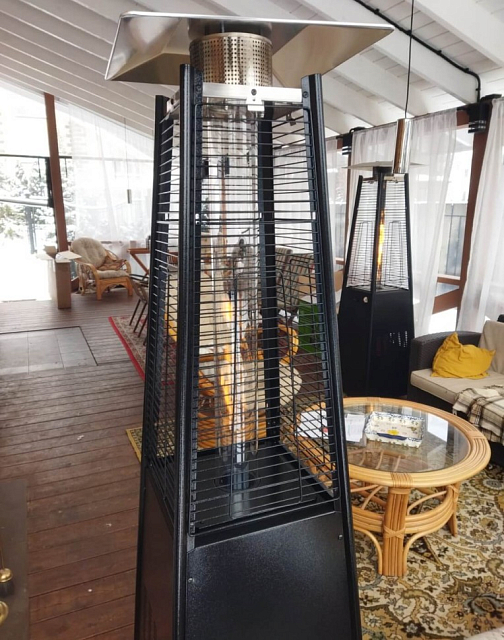 Уличный газовый обогреватель WWT 13I Total Black Mini 