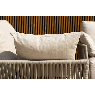 Лаунж-зона 4SIS Форли 4-местная, каркас светло-серый, роуп серо-коричневый, садовая мебель