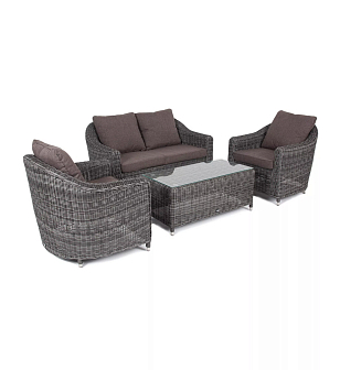 Лаунж зона 4SIS Кон Панна, цвет графит, садовая мебель