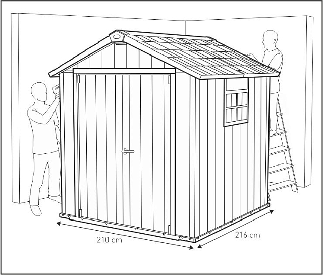 Пластиковый сарай Keter Oakland 757 