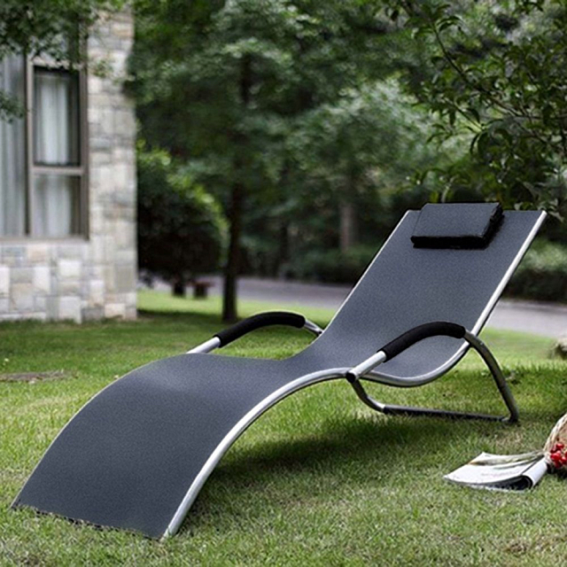 Шезлонг Lite Rossa Silver Black 