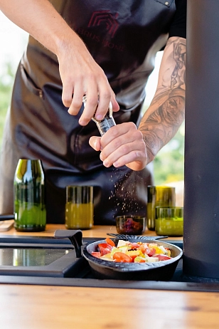 Гриль-очаг Elbrus Home Джентльмены 240х120 (Термостойкая эмаль) для сада