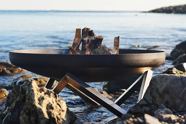 Стальная чаша для огня Concretika Optima N60 