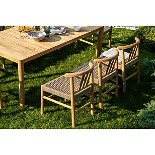 Обеденная группа из тика Joygarden Bungalow для дачи Обеденная группа из тика Joygarden Bungalow, садовая мебель