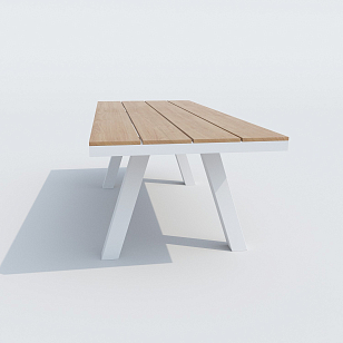 Обеденная группа Ideal Patio Mirra Sola 220 Цвет: белый, садовая мебель