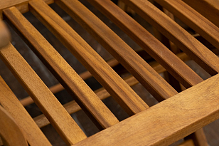 Стул из акации Joygarden Oxford складной с подлокотниками, садовая мебель