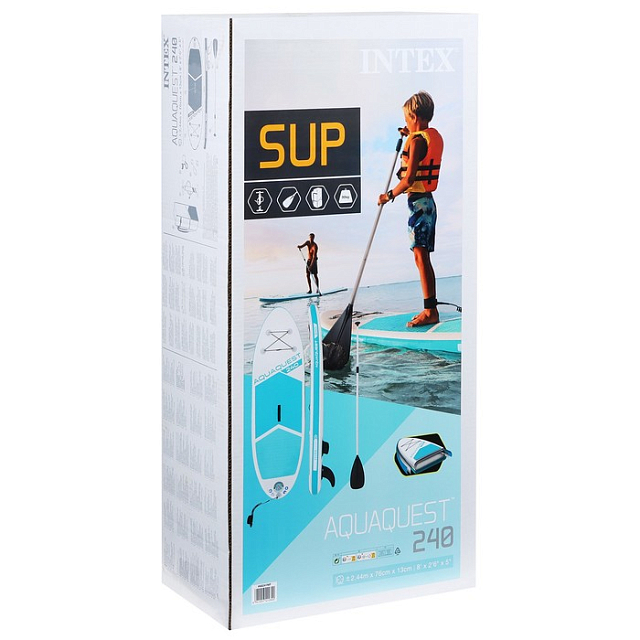 SUP-доска Intex Aqua Quest 240 244 х 76 х 13 для серфинга