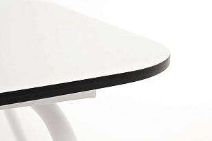 Журнальный стол 4SIS Верона 120 х 65 см, каркас белый муар, столешница молочная, садовая мебель