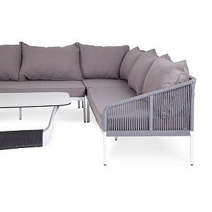 Лаунж-зона модульная угловая 4SIS Канны, цвет: светло-серый для дачи Лаунж-зона модульная угловая 4SIS Канны, цвет: светло-серый, садовая мебель