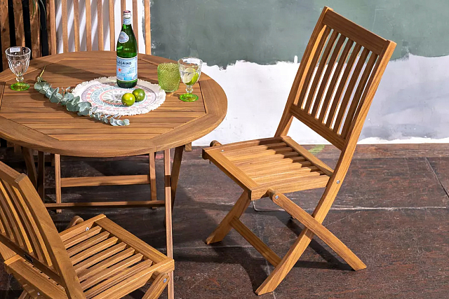 Стол из акации Joygarden Oxford складной 90 см 