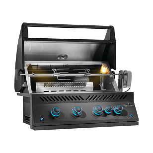 Встраиваемый газовый гриль Napoleon BIG-32 черный для сада