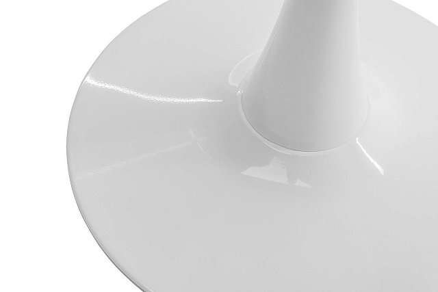 Стол 4SIS Сатурн интерьерный круглый из керамики Цвет: белый глянцевый 