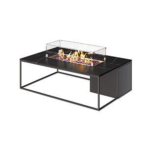 Стол-камин Kaminex Лаки Черный, уличное оборудование