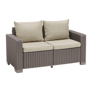 Диван Keter California 2 капучино, садовая мебель