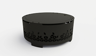 Уличный очаг Grey Stone Fuego L Rhomb для сада и загородного дома Уличный очаг Grey Stone Fuego L Rhomb, уличное оборудование