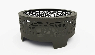 Уличный очаг Grey Stone Flamm Bubbles для сада и загородного дома Уличный очаг Grey Stone Flamm Bubbles , уличное оборудование