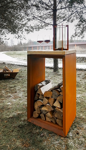 Дровница NOX Arbor 900 для дачи Дровница NOX Arbor 900, товары для загородного дома