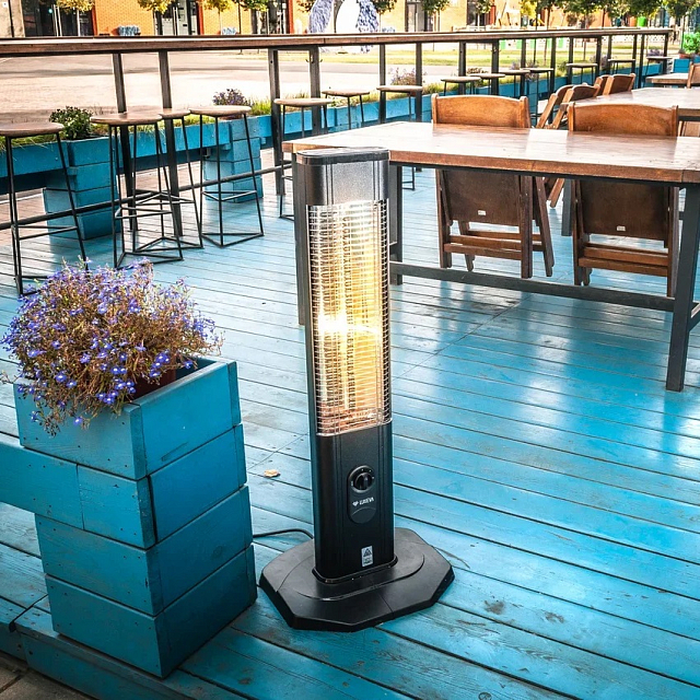 Уличный электрический обогреватель Luxeva TS black 2000 